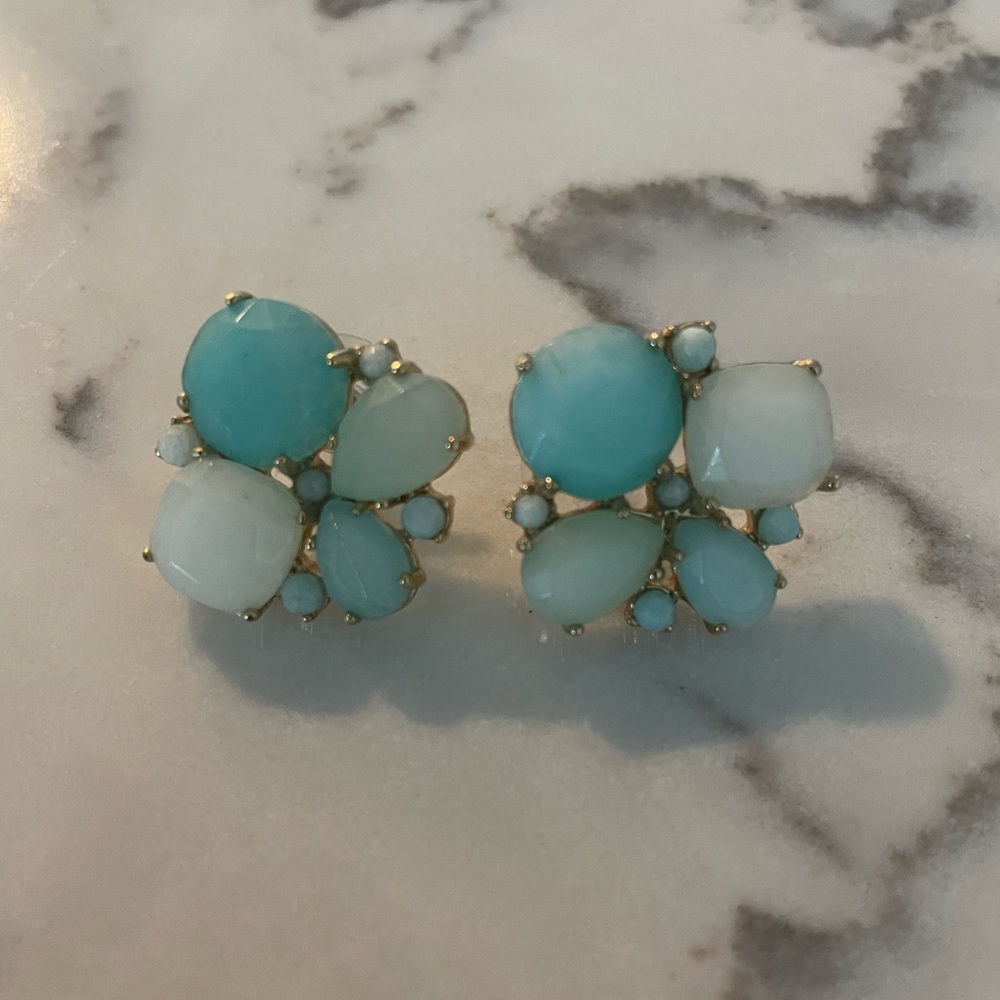 Kate Spade New York Blue Turquoise Stone Statement Earring